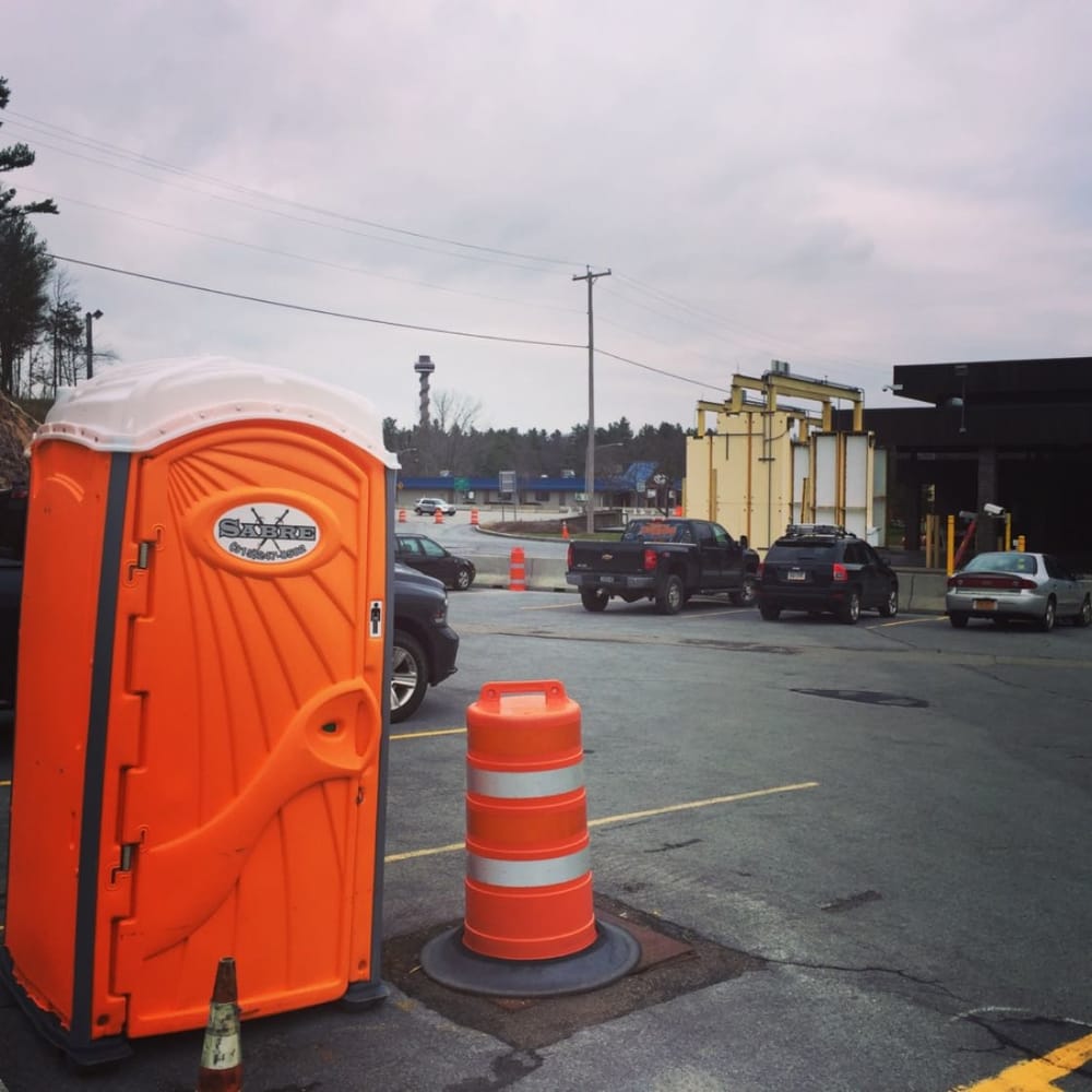 ADA Portable Restroom service delivering installation